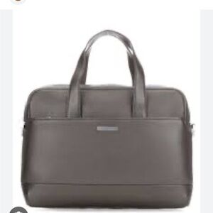 Moleskine Charcoal Leather Laptop Bag